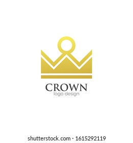 Crown Logo and Icon Vector Template