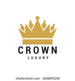 crown logo icon vector template.