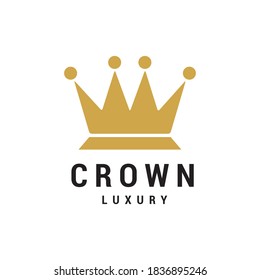 crown logo icon vector template.