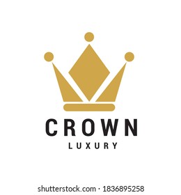 crown logo icon vector template.