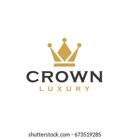 crown logo icon vector template