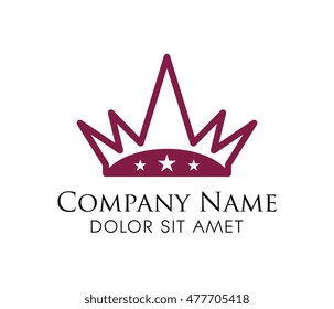 Crown logo icon for websites and apps