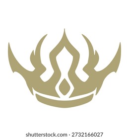 Crown Logo Ilustración Elemento Arte Dibujo Digital