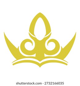 Crown Logo Ilustración Elemento Arte Dibujo Digital