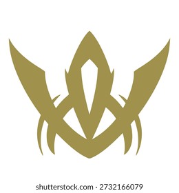 Crown Logo Ilustración Elemento Arte Dibujo Digital