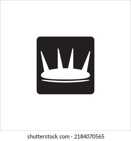 Kronlogo-Illustration einfache Vorlage Web