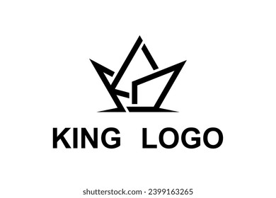 Crown logo with initial K for beauty and fashion business.