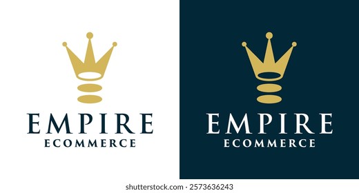 Crown logo, king, power, template, icon, creative, vector logo, illustration