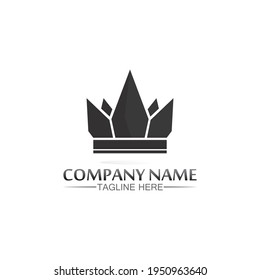 Crown Logo king logo queen logo, princess, Template vector icon illustration design imperial, royal, and  vintage logo business