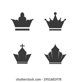 Logo de Crown Logo king reina logo, princesa, ilustración de la plantilla vectorial diseño de negocios imperial, real y exitoso logo