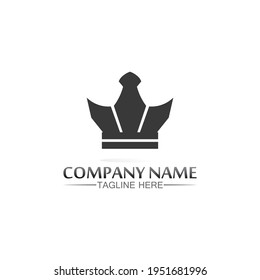 Crown Logo king logo queen logo, princess, Template vector icon illustration design imperial, royal, and  succes logo business