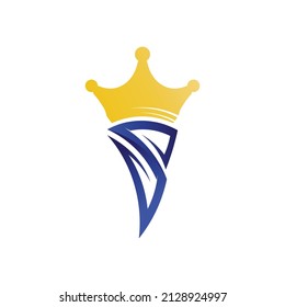 Logo de Crown Logo king reina logo, princesa, ilustración de la plantilla vectorial diseño de negocios imperial, real y exitoso logo