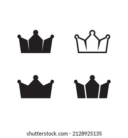 Crown Logo king logo queen logo, princess, Template vector icon illustration design imperial, royal, and  succes logo business