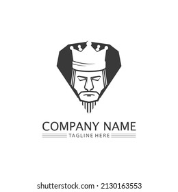 Crown Logo king logo queen logo, princess, Template vector icon illustration design imperial, royal, and  succes logo business