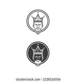Logo de Crown Logo king reina logo, princesa, ilustración de la plantilla vectorial diseño de negocios imperial, real y exitoso logo