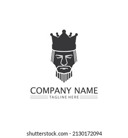 Crown Logo king logo queen logo, princess, Template vector icon illustration design imperial, royal, and  succes logo business