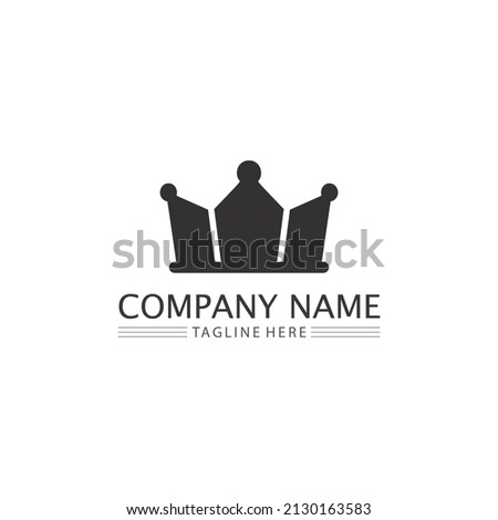 Crown Logo king logo queen logo, princess, Template vector icon illustration design imperial, royal, and  succes logo business