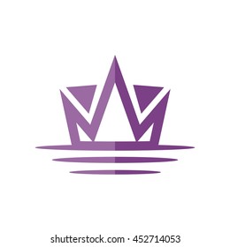 Crown Logo. King Royal Queen Symbol Vintage
