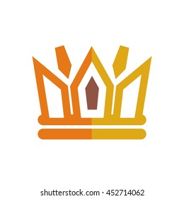 Crown Logo. King Royal Queen Symbol Vintage