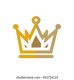 Crown Logo. King Royal Queen Symbol Vintage
