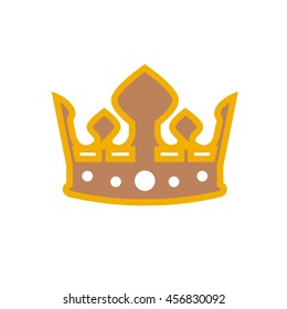 Crown Logo. King Royal Queen Symbol Vintage