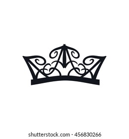 Crown Logo. King Royal Queen Symbol Vintage