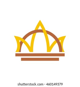 Crown Logo. King Royal Queen Symbol Vintage