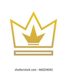 Crown Logo. King Royal Queen Symbol Vintage