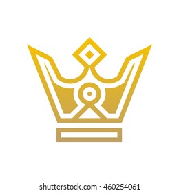 Crown Logo. King Royal Queen Symbol Vintage