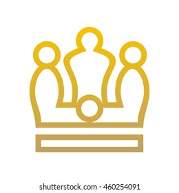 Crown Logo. King Royal Queen Symbol Vintage