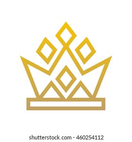 Crown Logo. King Royal Queen Symbol Vintage
