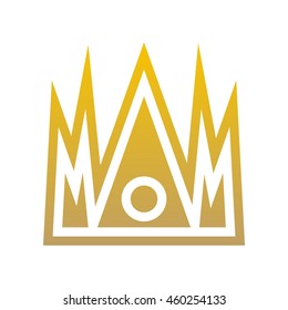 Crown Logo. King Royal Queen Symbol Vintage