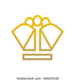 Crown Logo. King Royal Queen Symbol Vintage