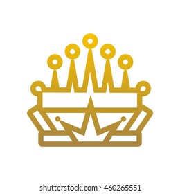 Crown Logo. King Royal Queen Symbol Vintage