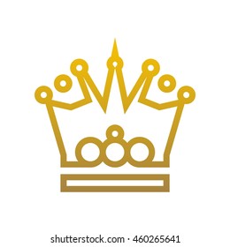 Crown Logo. King Royal Queen Symbol Vintage