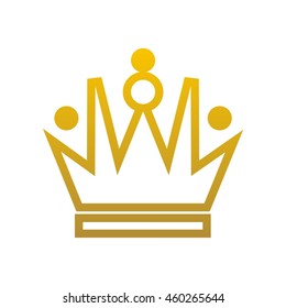 Crown Logo. King Royal Queen Symbol Vintage