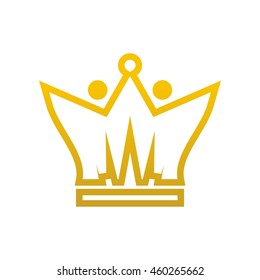 Crown Logo. King Royal Queen Symbol Vintage