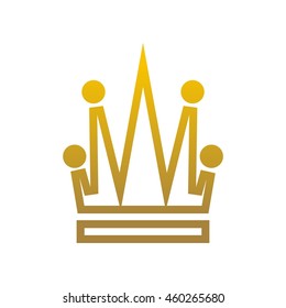 Crown Logo. King Royal Queen Symbol Vintage