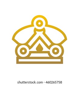 Crown Logo. King Royal Queen Symbol Vintage