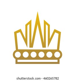 Crown Logo. King Royal Queen Symbol Vintage