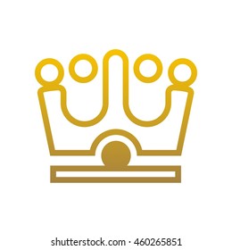 Crown Logo. King Royal Queen Symbol Vintage