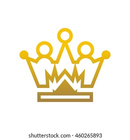Crown Logo. King Royal Queen Symbol Vintage