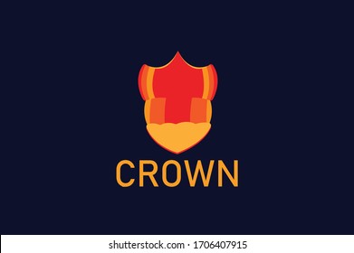 Logo de la corona, plantilla de logotipo de la tapa King's Cap