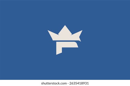 Crown Logo with Letter F. Elegant, King, Royal and Premium concept for Luxury and jewellery Brand.