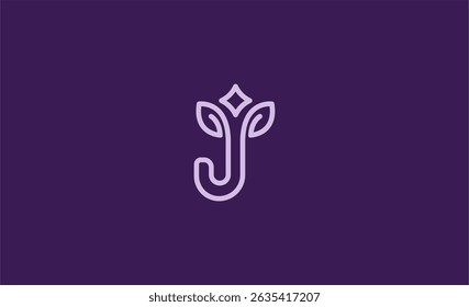 Crown Logo with Letter J. Elegant, King, Royal and Premium concept for Luxury and jewellery Brand.