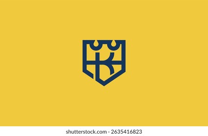 Crown Logo with Letter K. Elegant, King, Royal and Premium concept for Luxury and jewellery Brand.