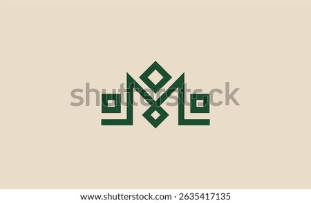 Crown Logo with Letter M. Elegant, King, Royal and Premium concept for Luxury and jewellery Brand.