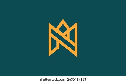 Crown Logo with Letter N. Elegant, King, Royal and Premium concept for Luxury and jewellery Brand.