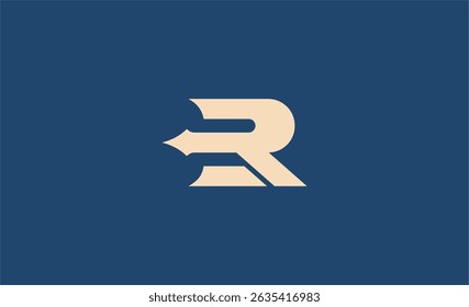 Crown Logo with Letter R. Elegant, King, Royal and Premium concept for Luxury and jewellery Brand.