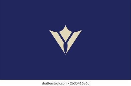 Crown Logo with Letter V. Elegant, King, Royal and Premium concept for Luxury and jewellery Brand.